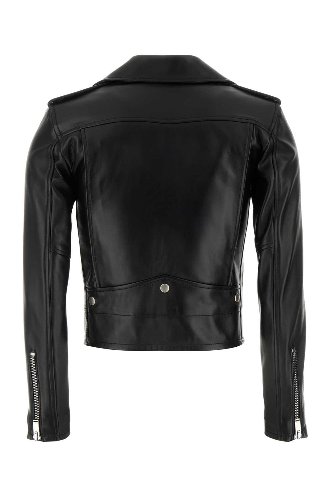 Saint Laurent Women Black Leather Jacket