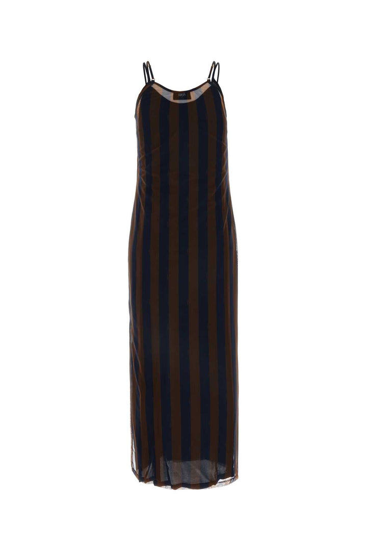 Fendi Women Printed Stretch Tulle Dress