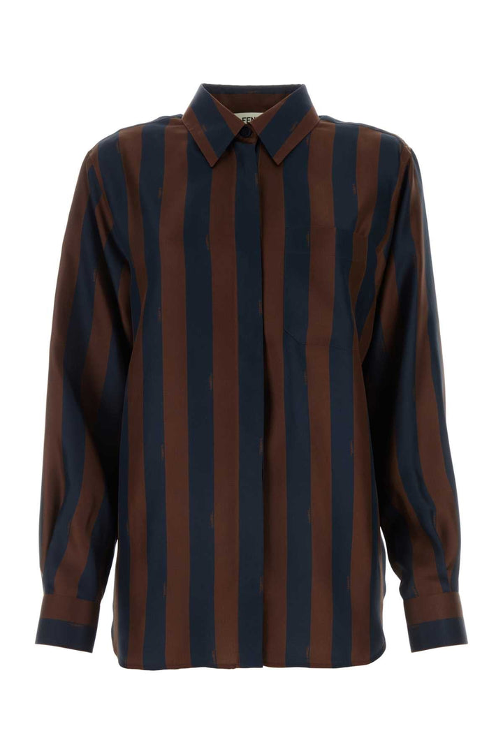 Fendi Women Printed Silk Shirt