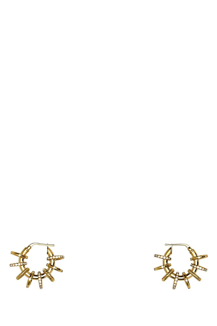 Amina Muaddi Women Gold Metal Multiring Earrings