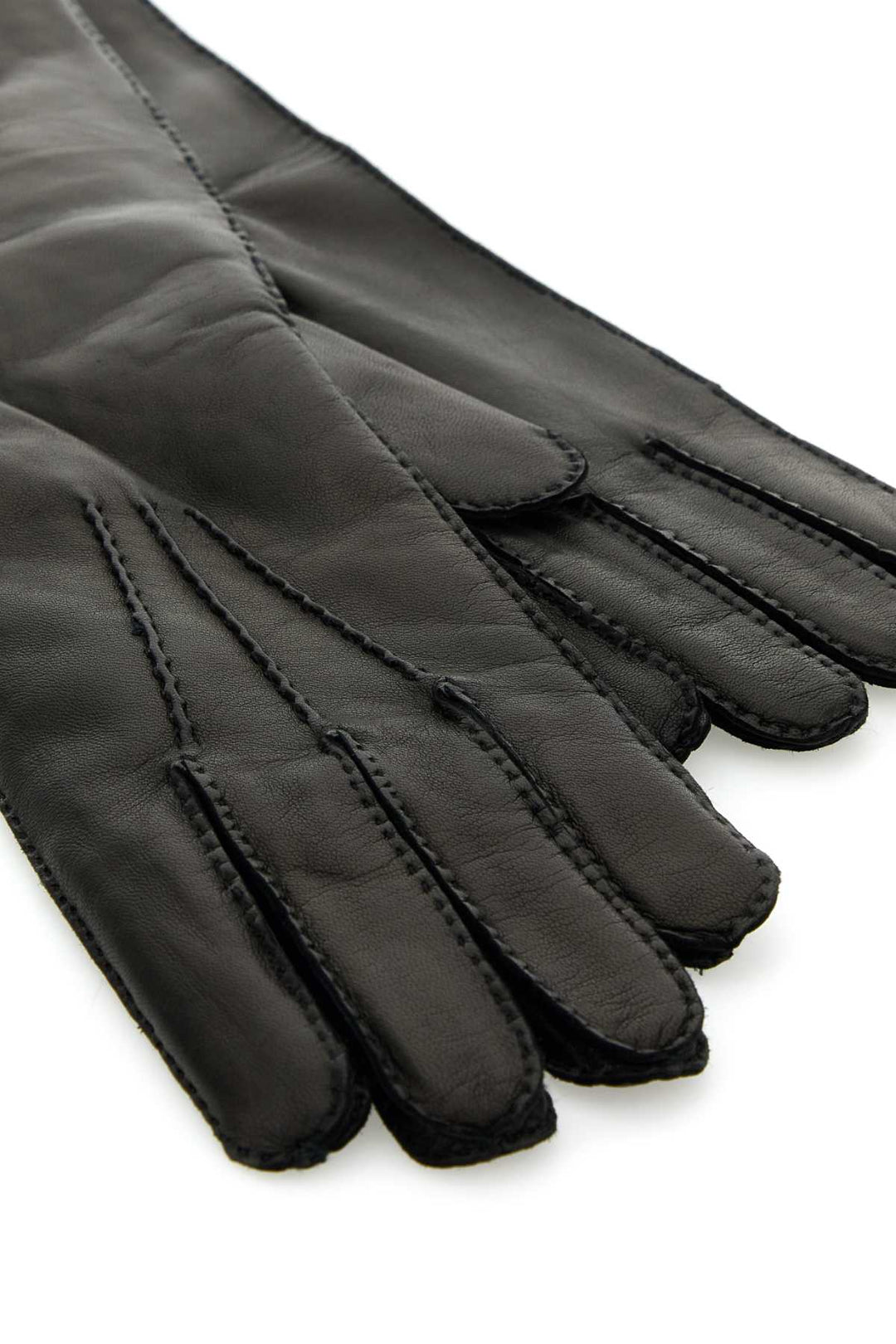 Miu Miu Women Black Nappa Leather Gloves
