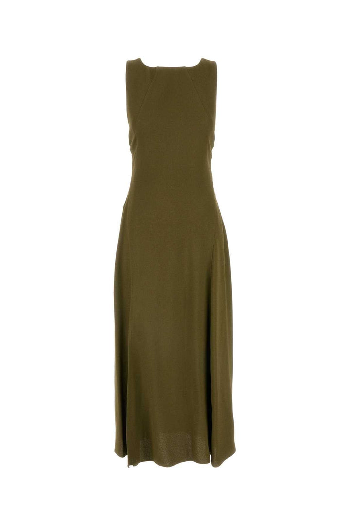 Fendi Women Olive Green Sable Dress