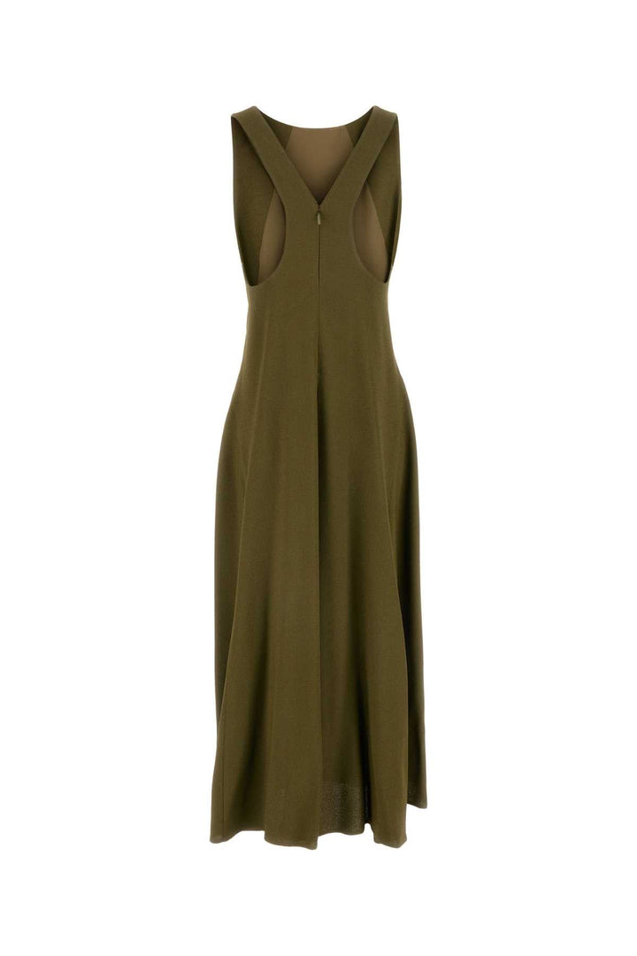 Fendi Women Olive Green Sable Dress