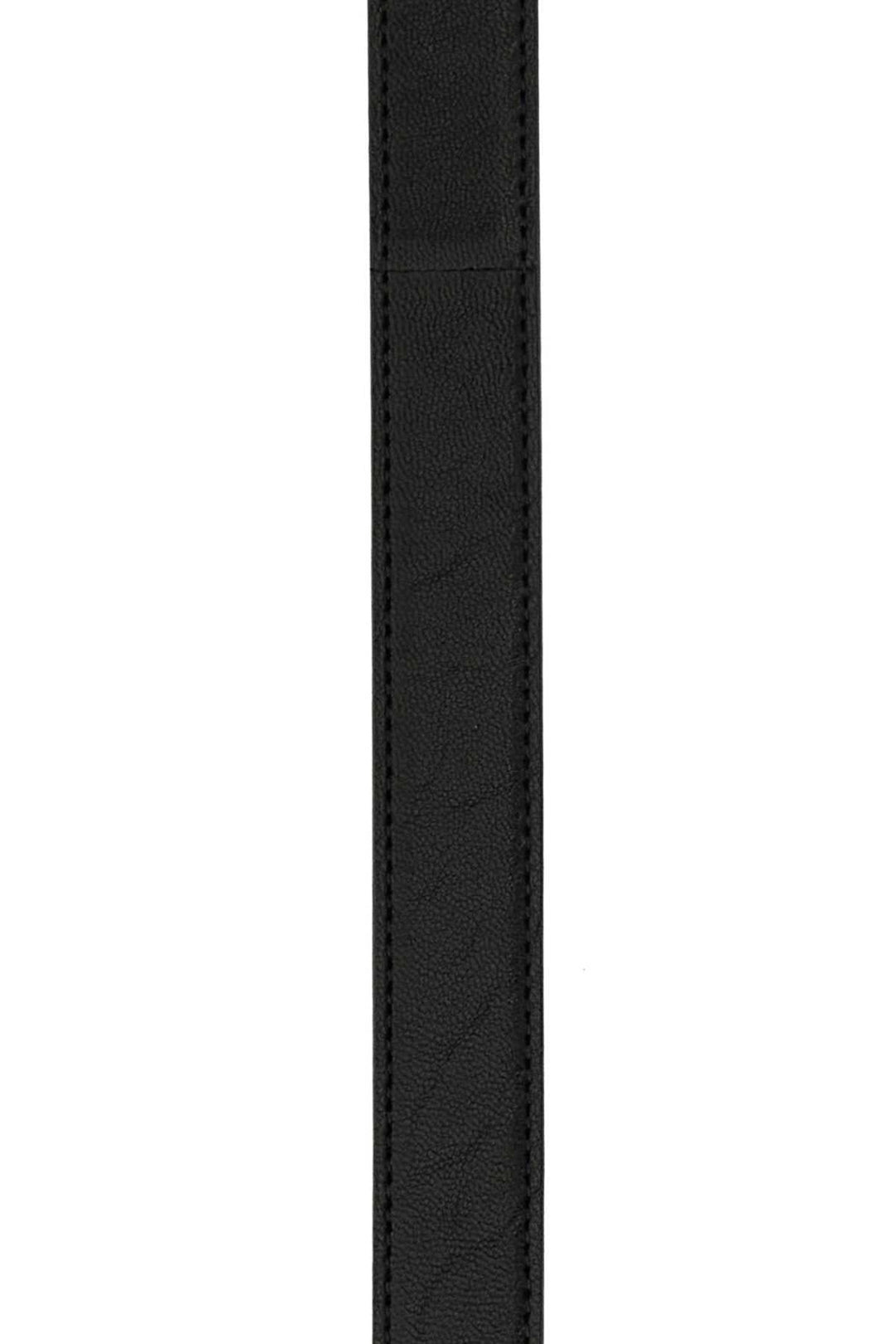 Saint Laurent Men Black Leather Belt