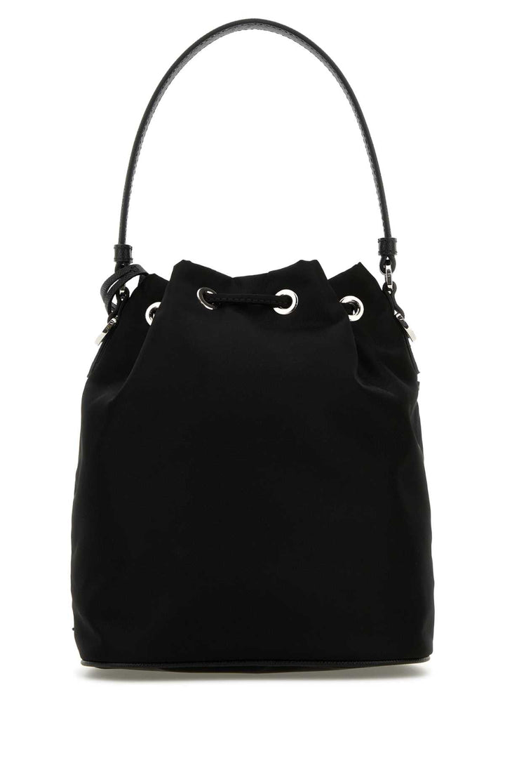 Prada Women Black Nylon Bucket Bag