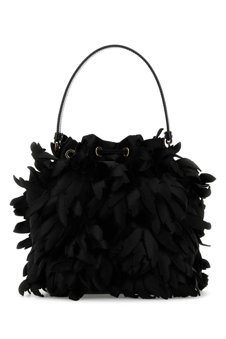 Prada Women Embellished Satin Mini Bucket Bag