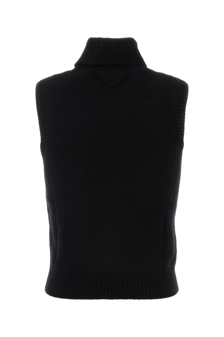 Prada Women Black Cashmere Vest