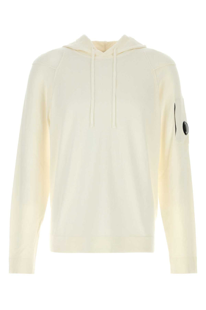 C.P. Company Men White Cotton Sweatshirt