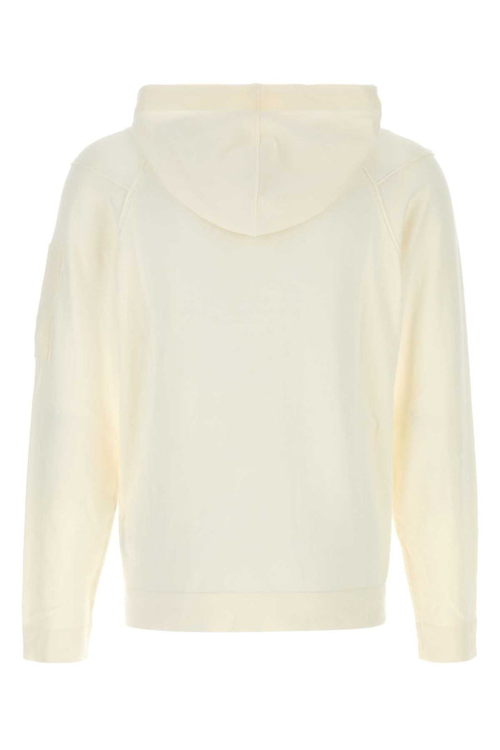 C.P. Company Men White Cotton Sweatshirt