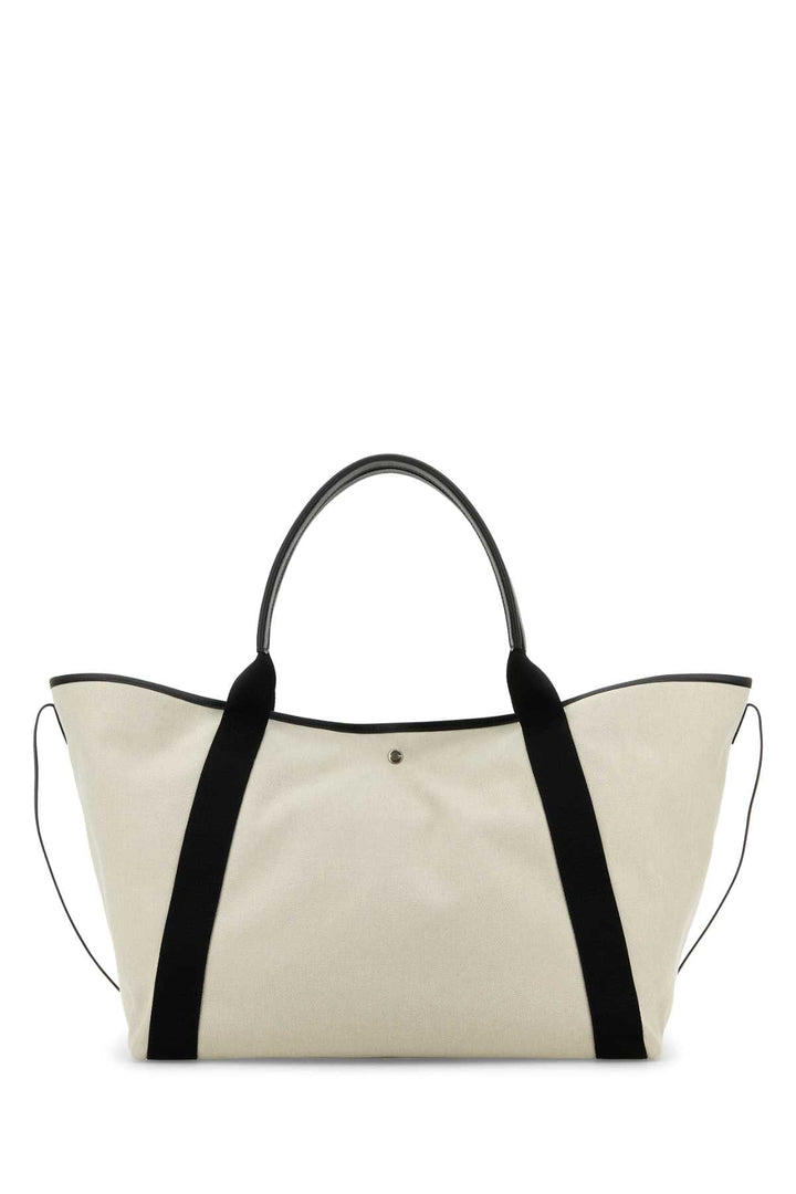 Balenciaga Women Sand Canvas Large Biarritz Shopping Bag