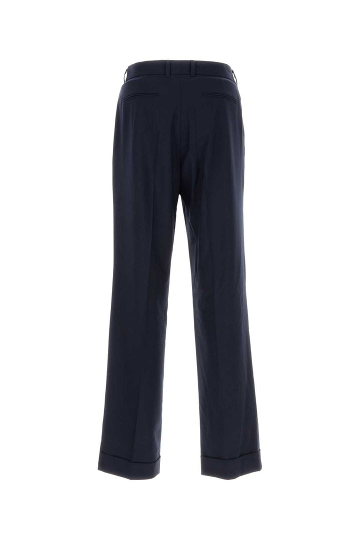 Casablanca Men Navy Blue Wool Pant