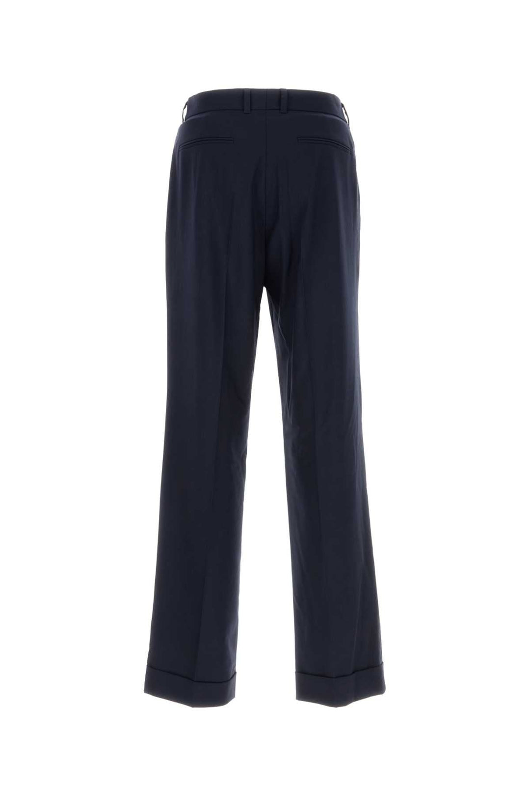 Casablanca Men Navy Blue Wool Pant