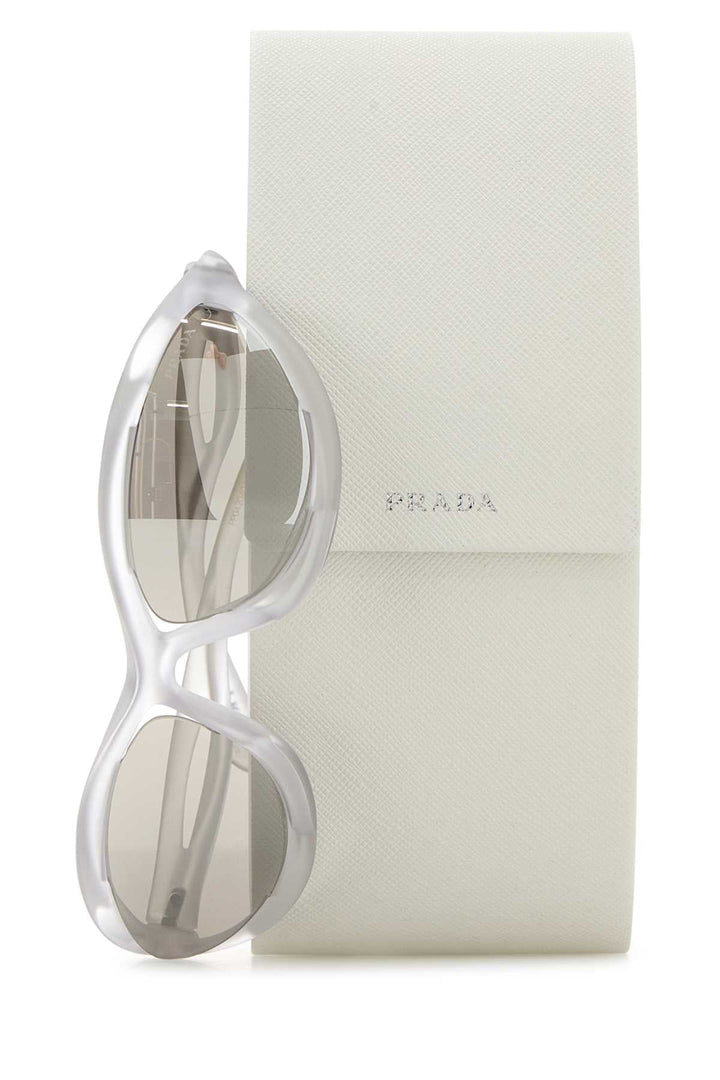 Prada Women Transparent Acetate Sunglasses