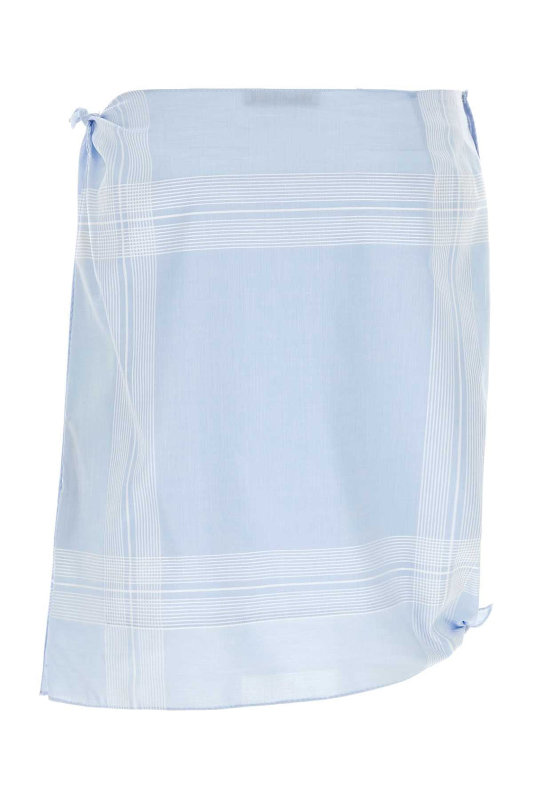 Prada Women Light Blue Cotton Skirt