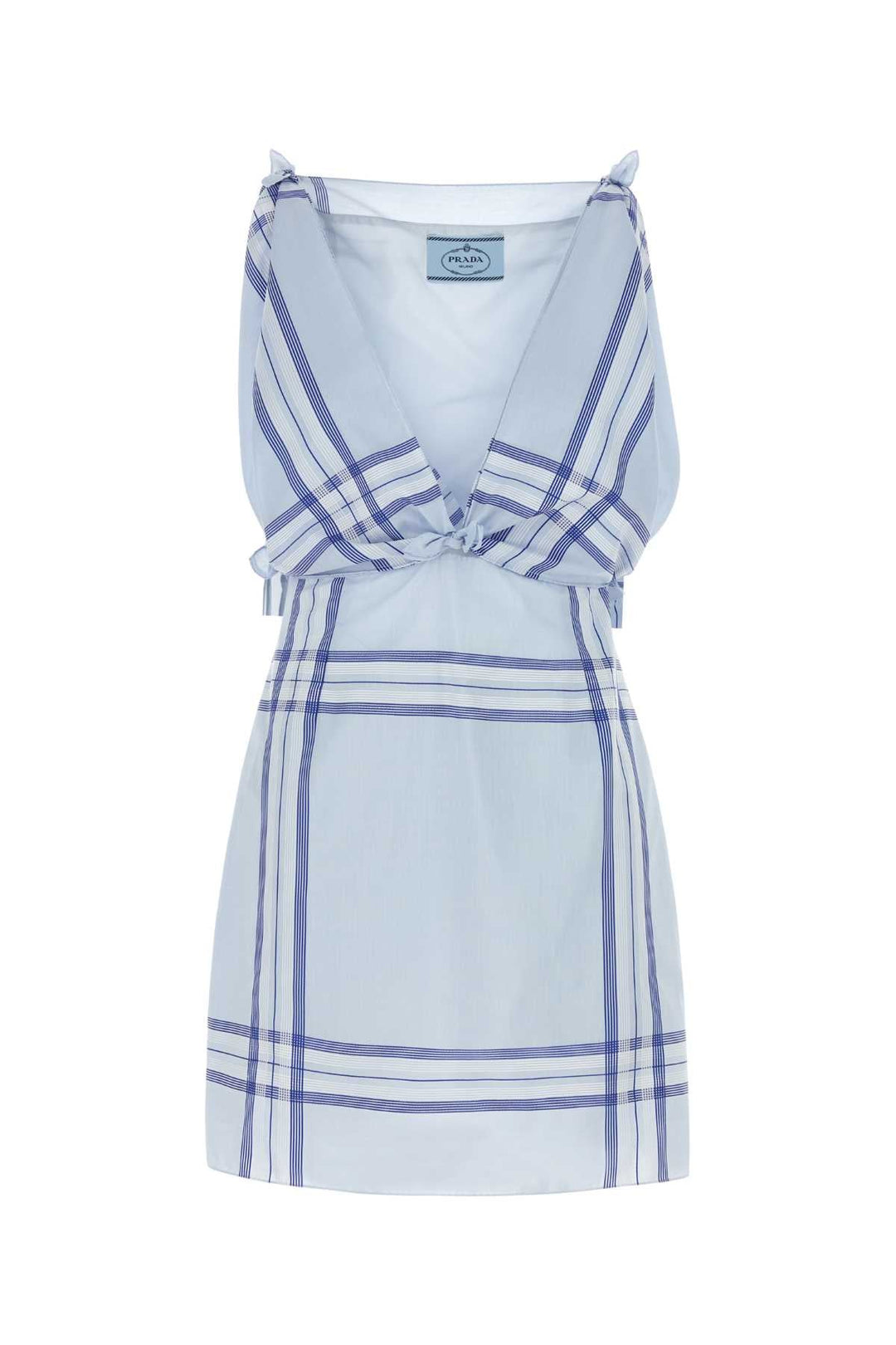 Prada Women Embroidered Cotton Mini Dres