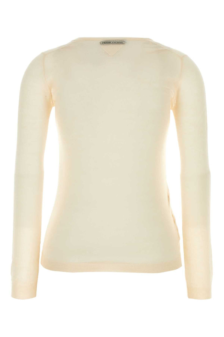 Prada Women Skin Pink Cashmere Blend Sweater