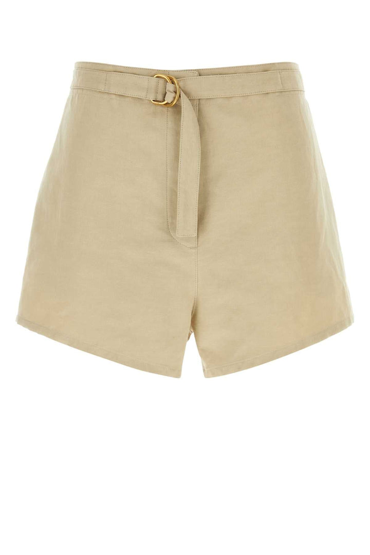 Prada Women Beige Cotton Blend Shorts