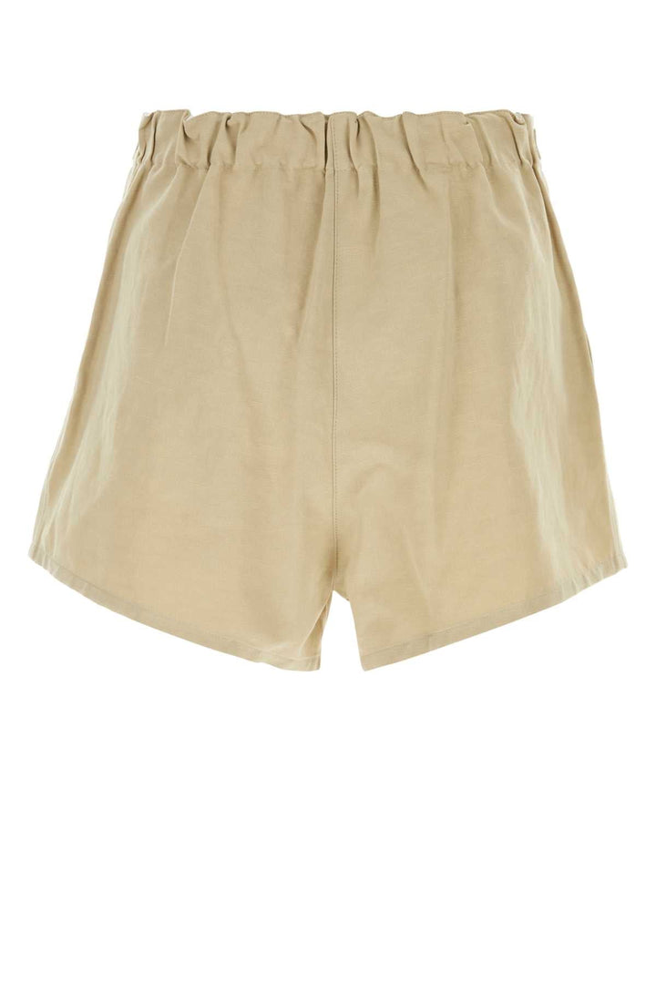 Prada Women Beige Cotton Blend Shorts