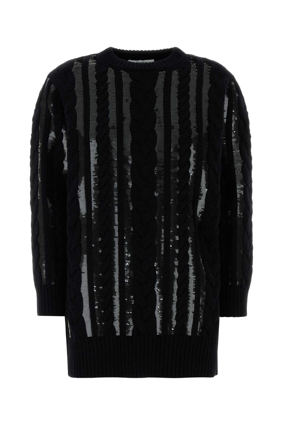 Max Mara Women Black Wool Blend Mambo Sweater Dress