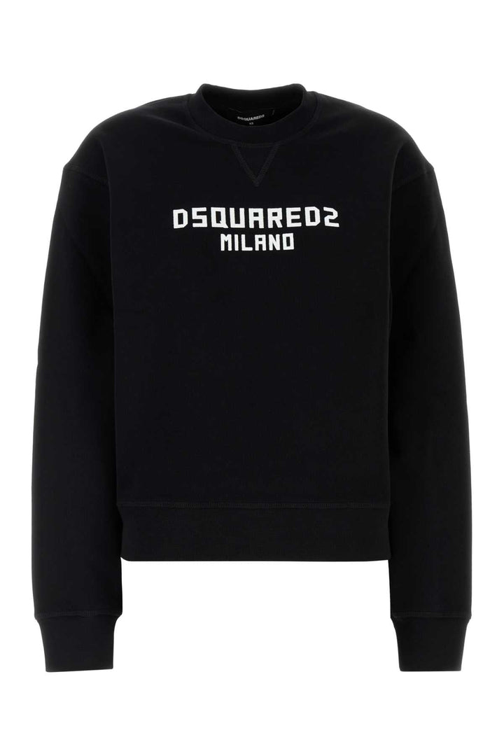 Dsquared Women Black Cotton Sweatshirt