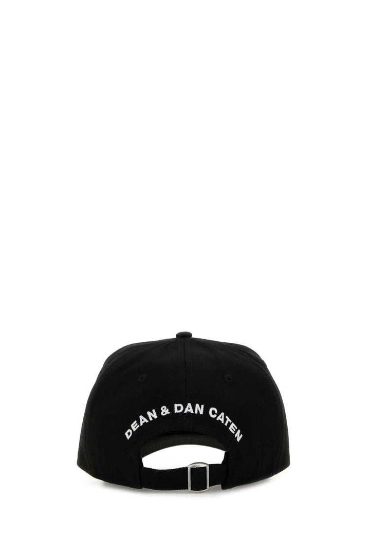 Dsquared Women Black Cotton Baseball Cap