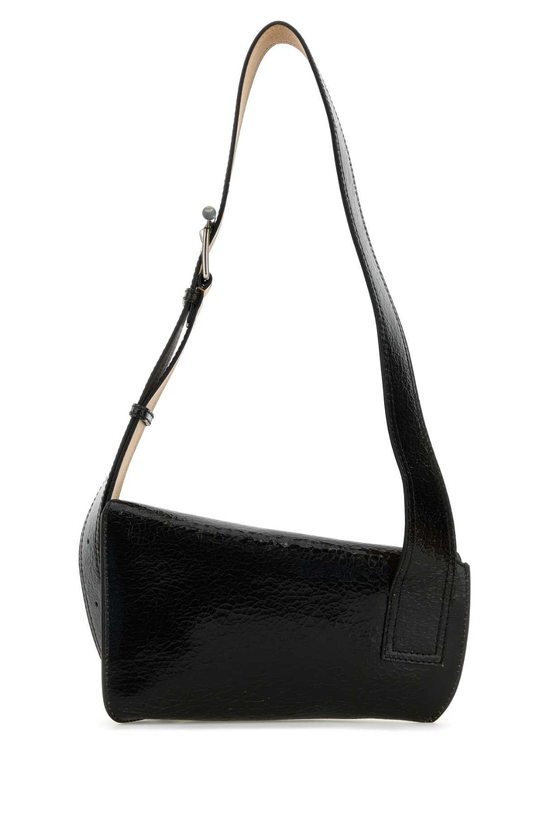 Alexander Mcqueen Men Black Leather Sling Crossbody Bag