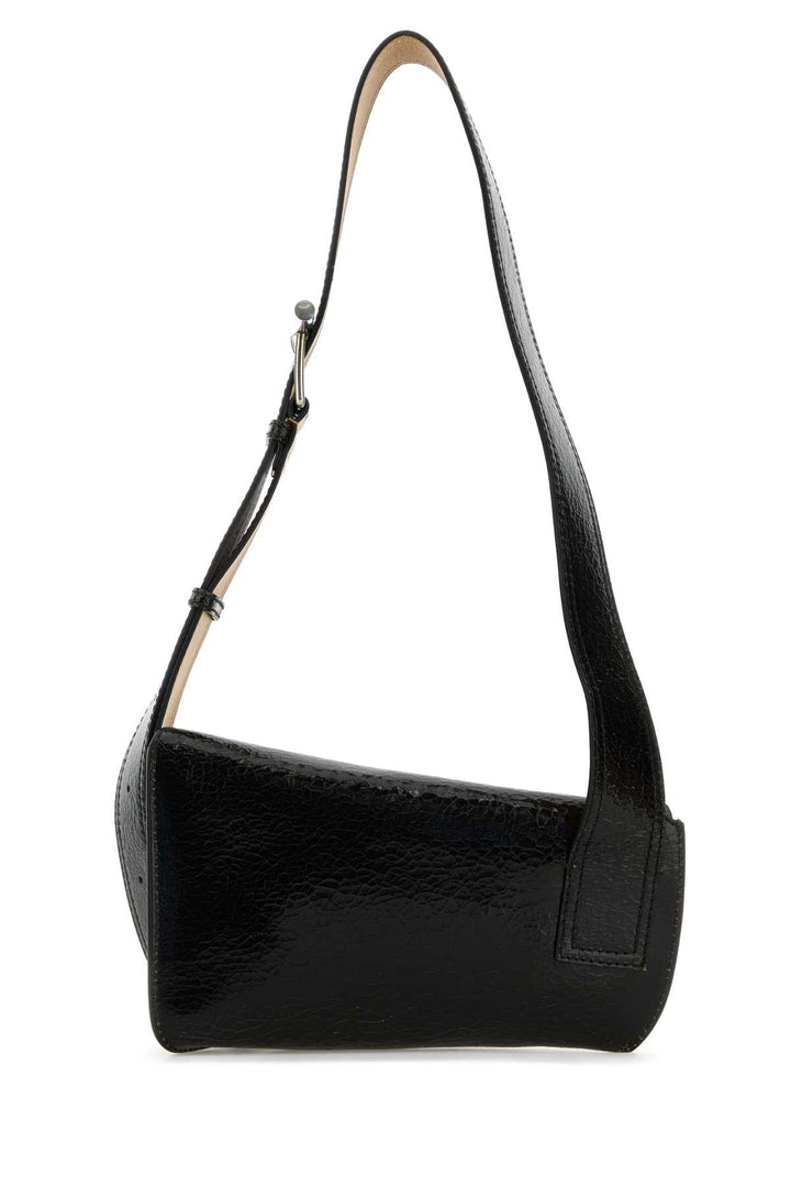 Alexander Mcqueen Men Black Leather Sling Crossbody Bag