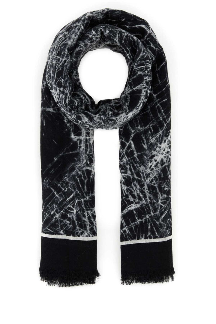 Alexander Mcqueen Women Printed Wool Scarf