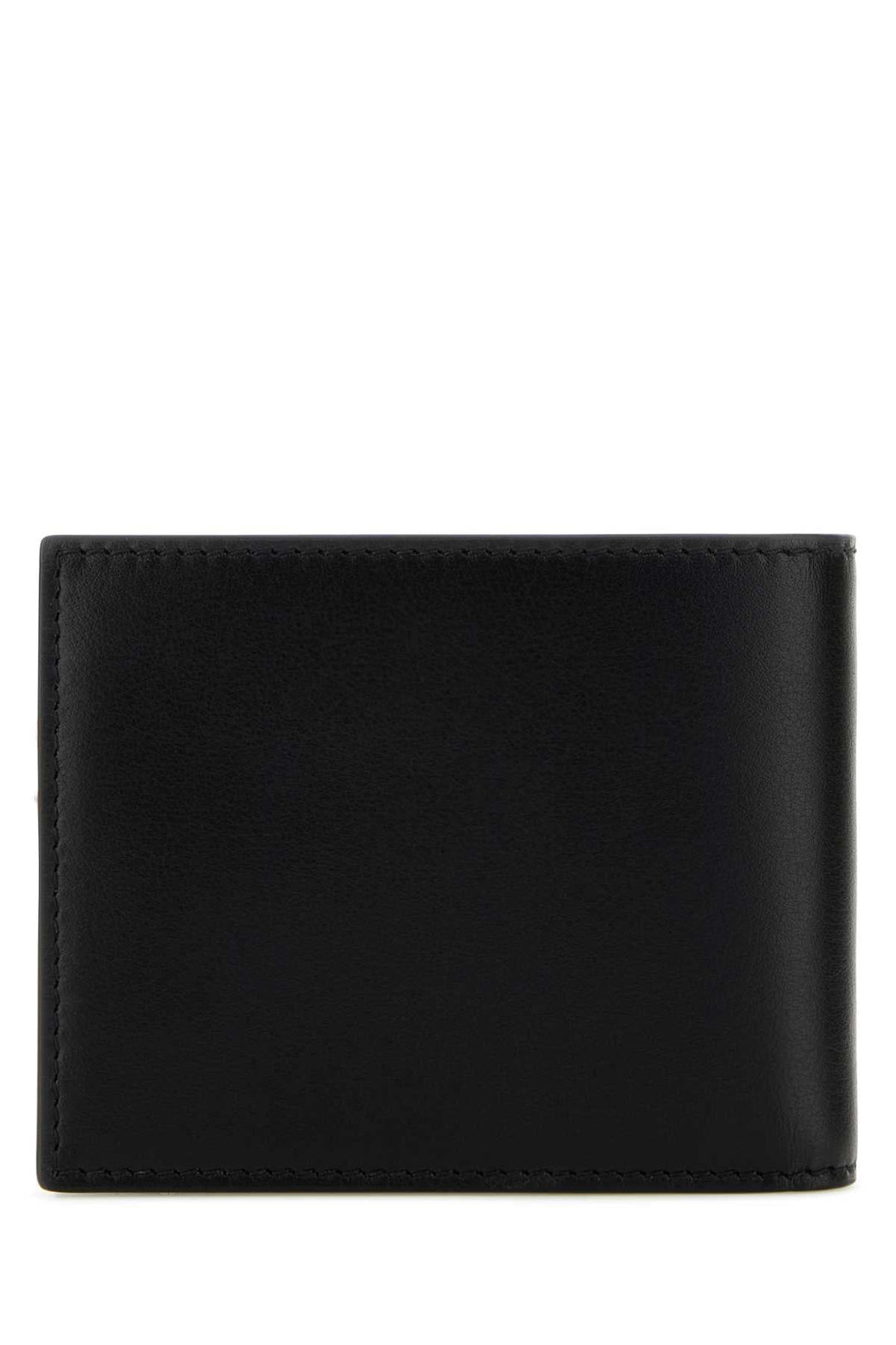 Alexander Mcqueen Men Black Leather Wallet