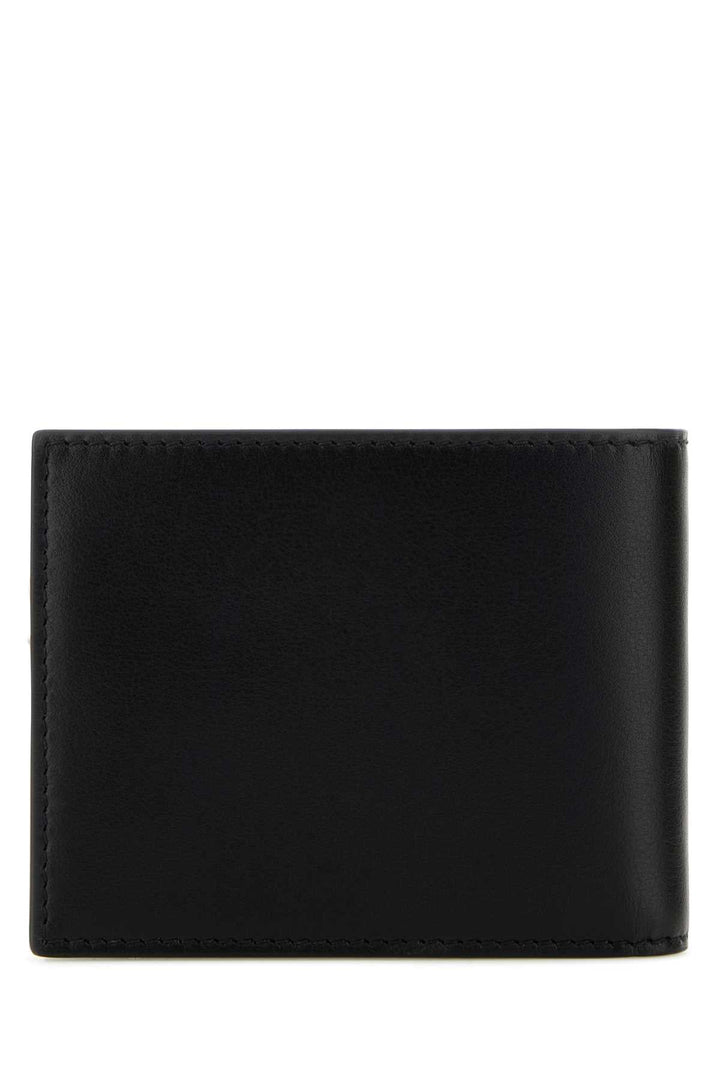 Alexander Mcqueen Men Black Leather Wallet
