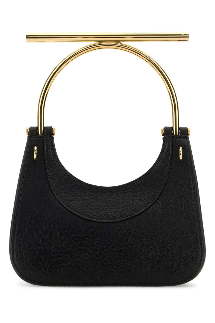 Alexander Mcqueen Women Black Leather Mini Cross-Bar Handbag