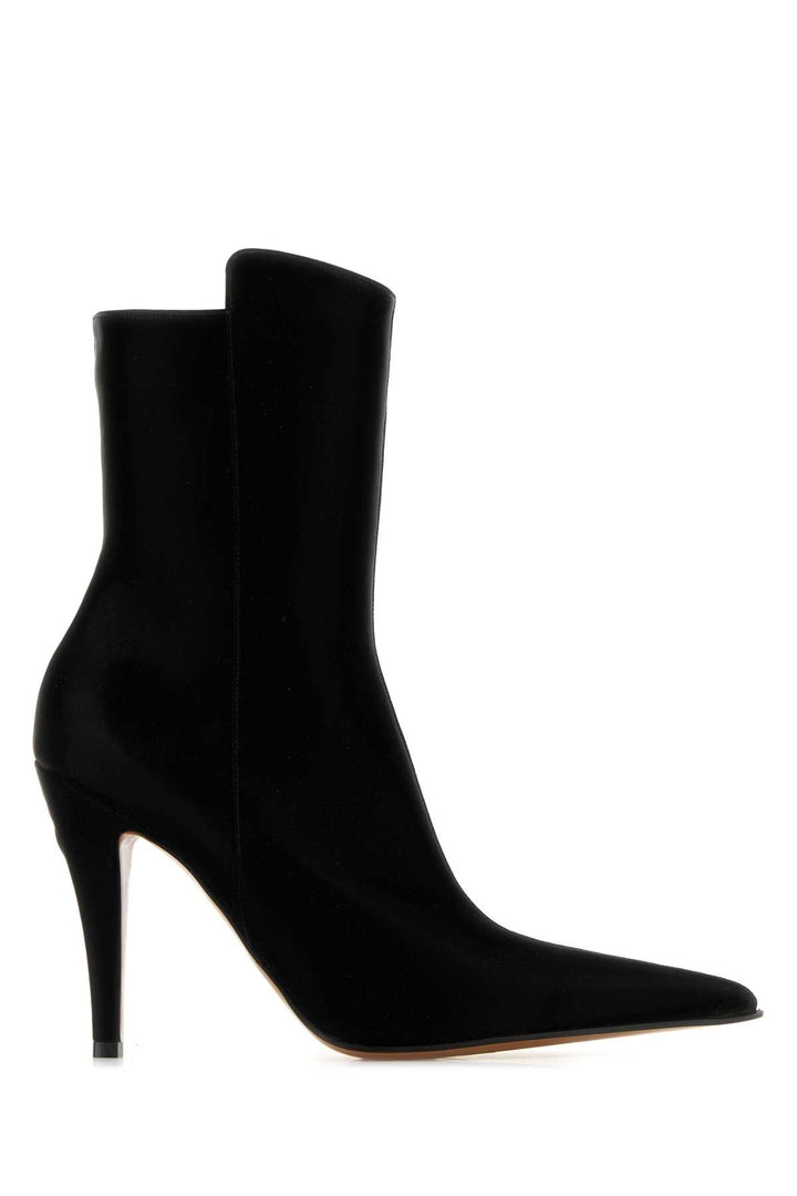 Alexander Mcqueen Women Black Fabric Birdee Ankle Boots