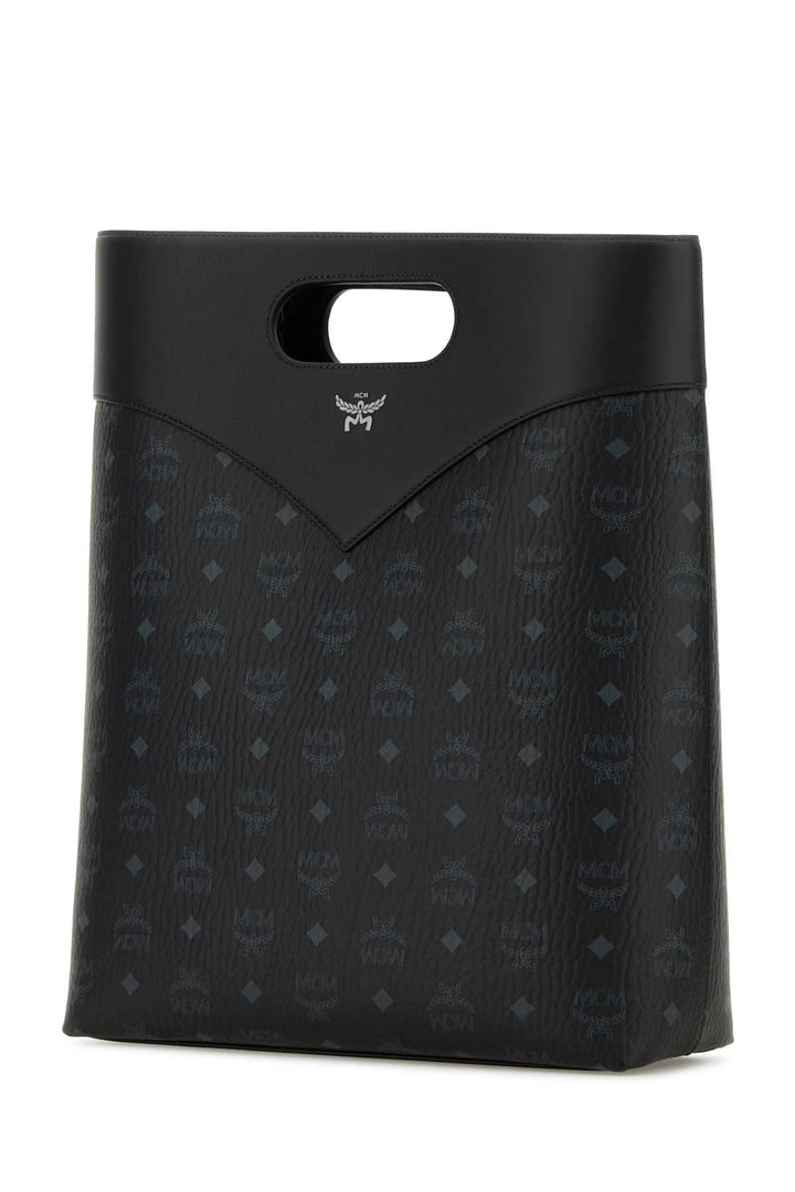 Mcm Women Printed Canvas Shopping Bag