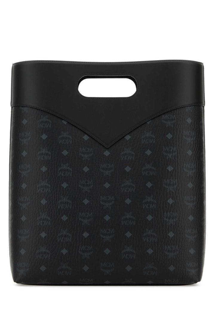 Mcm Women Printed Canvas Shopping Bag