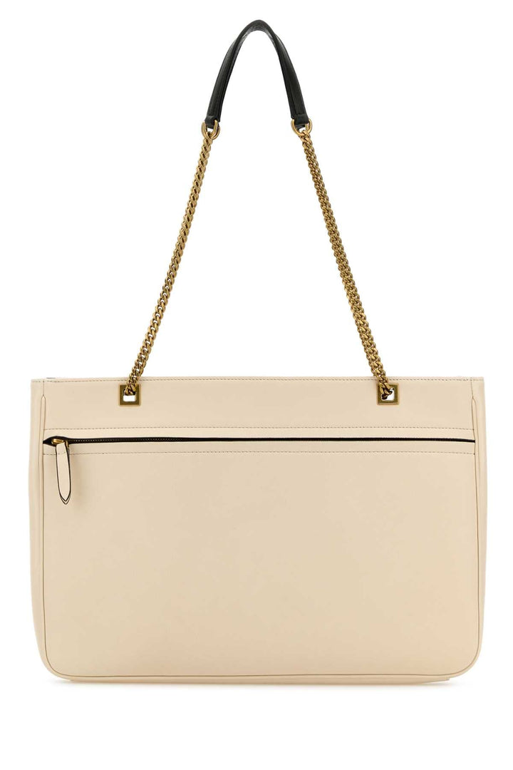 Valentino Garavani Women Sand Leather Medium Viva Superstar Shopping Bag