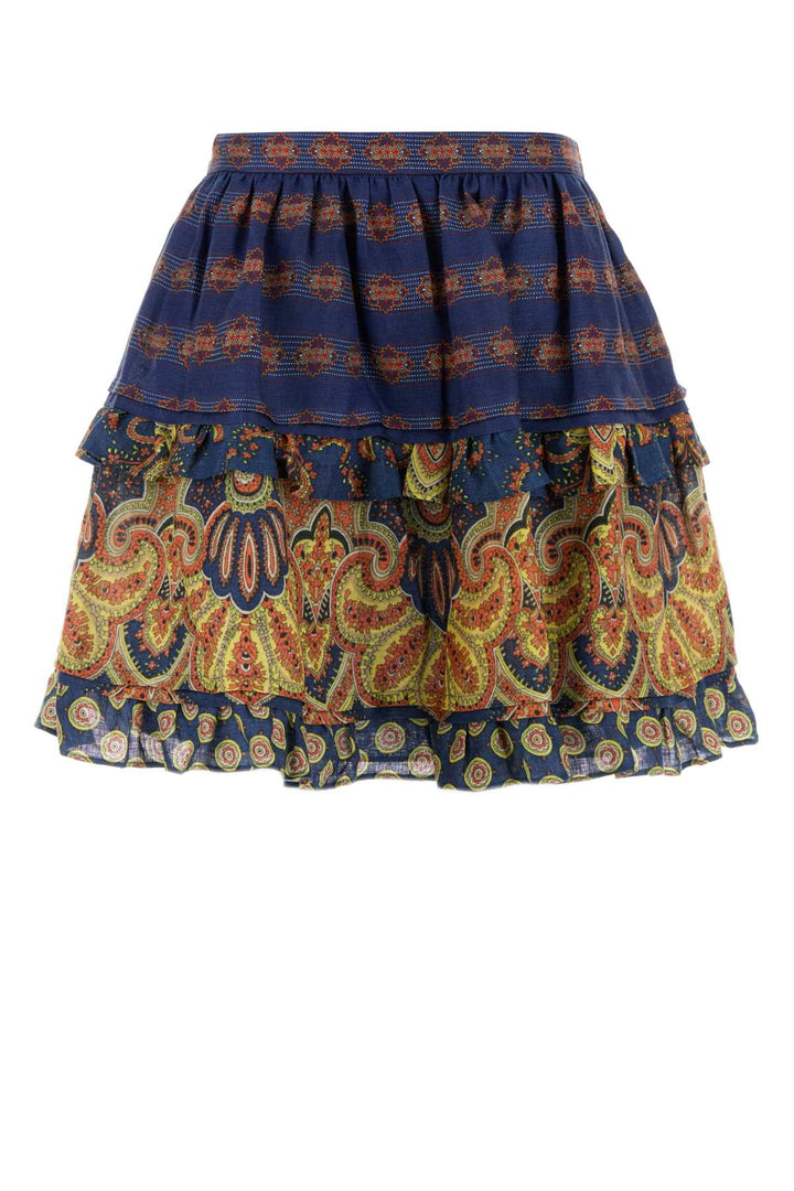 Valentino Garavani Women Printed Linen Skirt