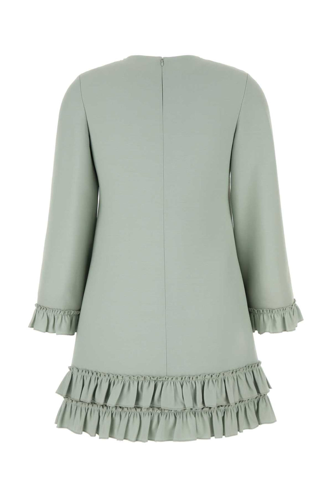 Valentino Garavani Women Mint Green Wool Blend Mini Dress