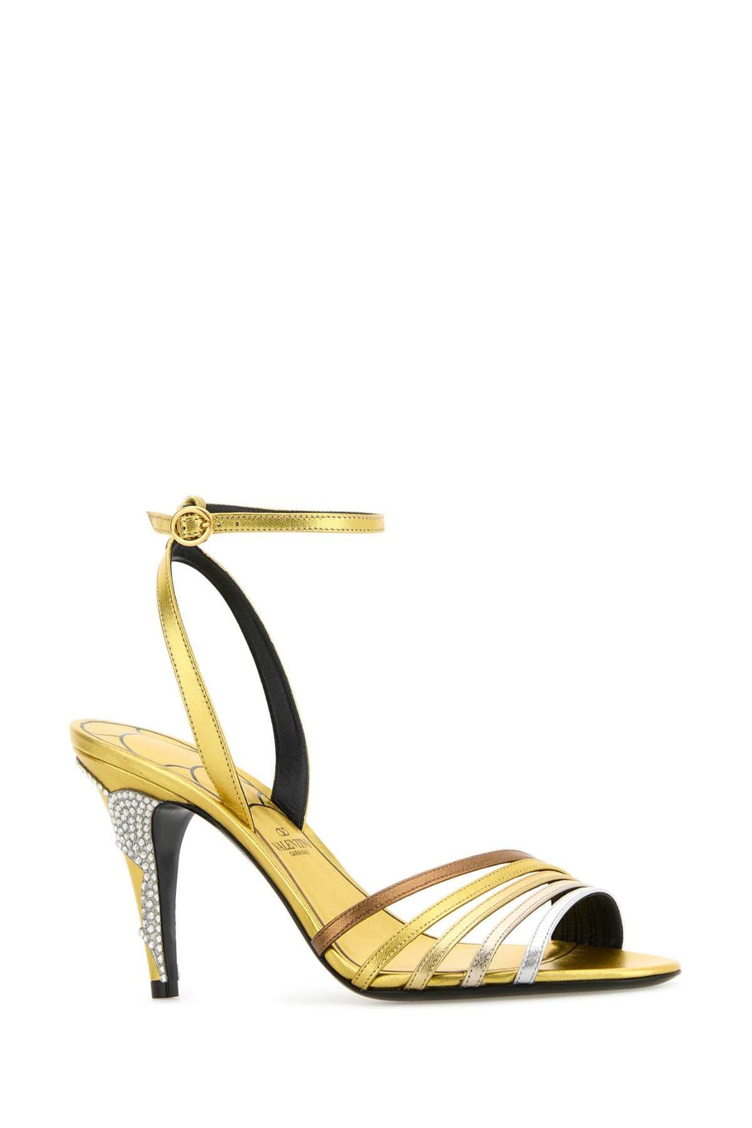 Valentino Garavani Women Multicolor Leather Ladycrush Sandals