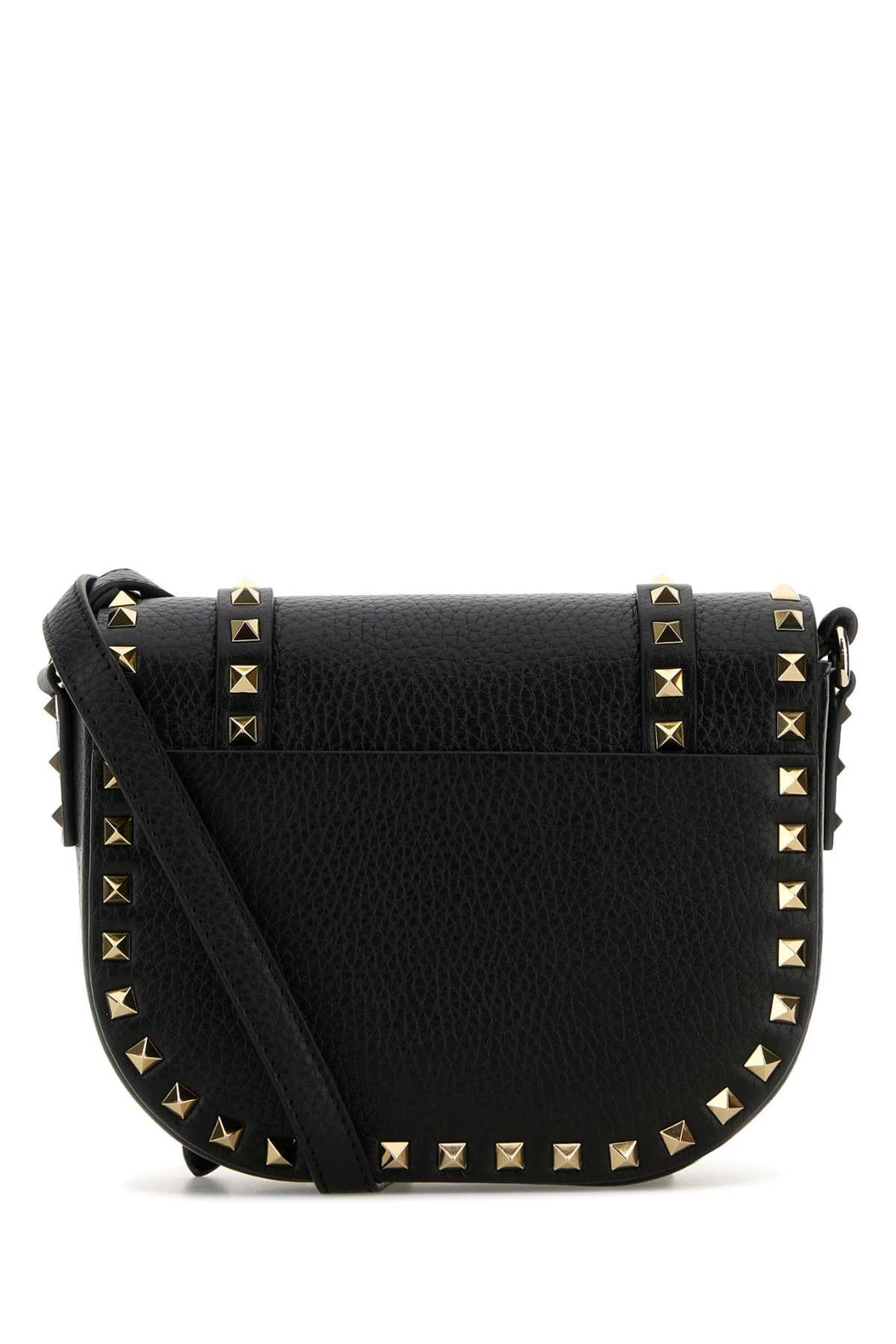 Valentino Garavani Women Black Leather Rockstud Crossbody Bag