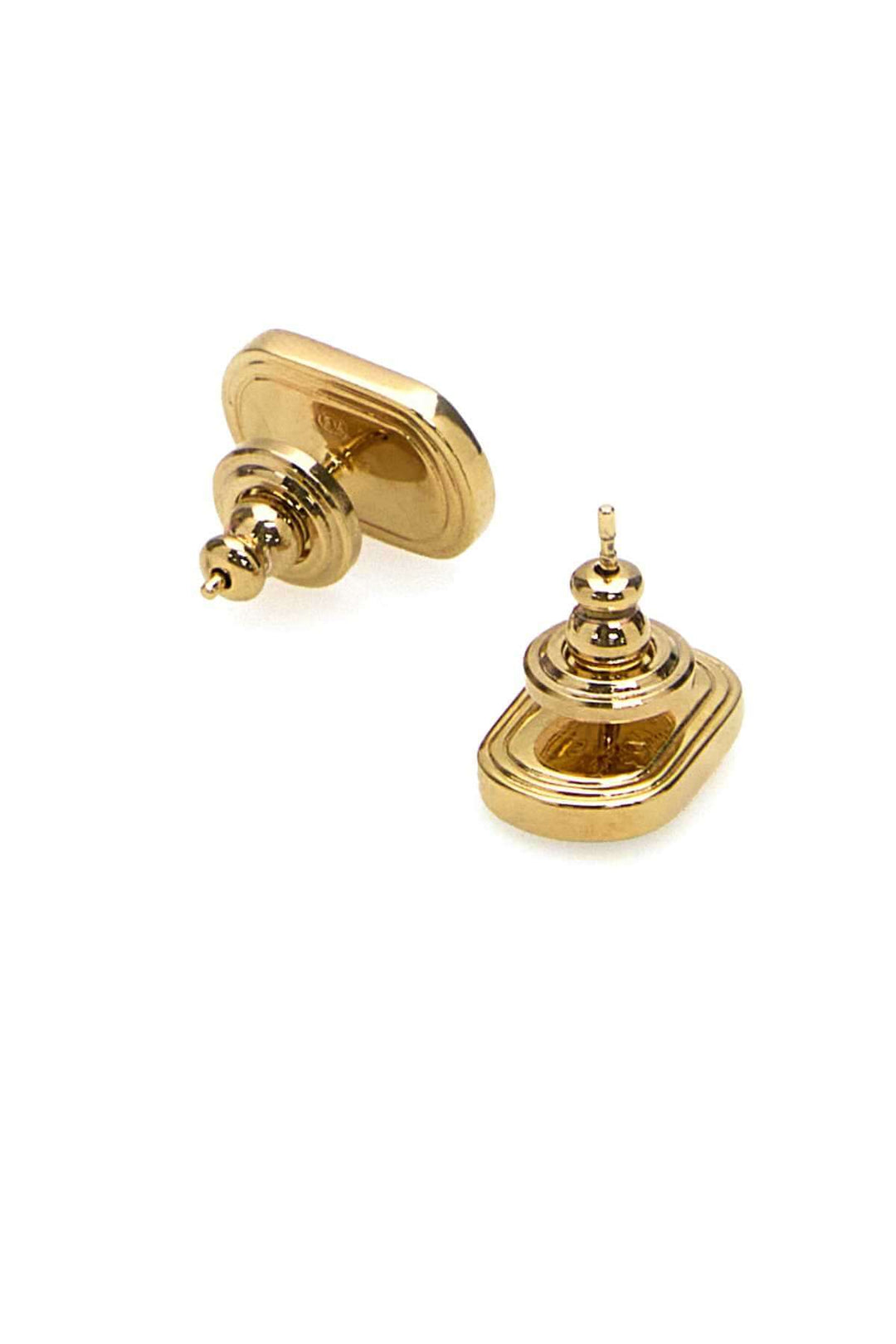 Valentino Garavani Women Two-Tone Enamel And Metal Vlogo Earrings