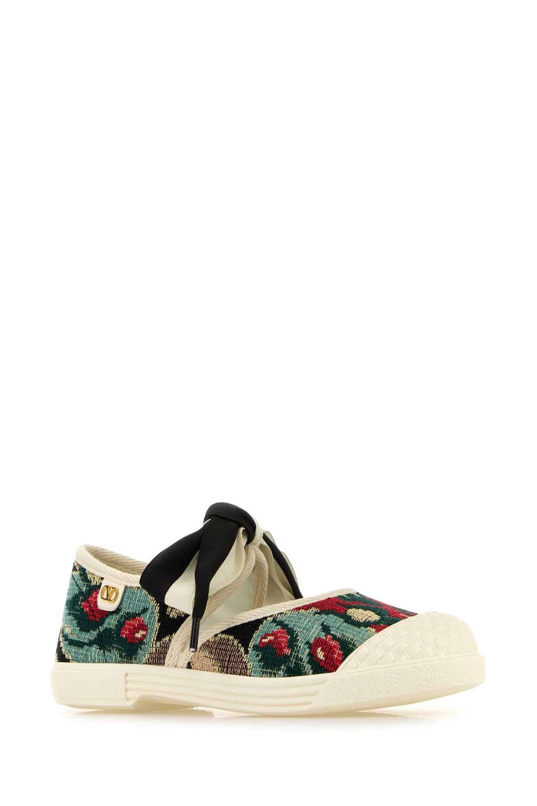 Valentino Garavani Women Embroidered Canvas Bay By Bay Slip Ons