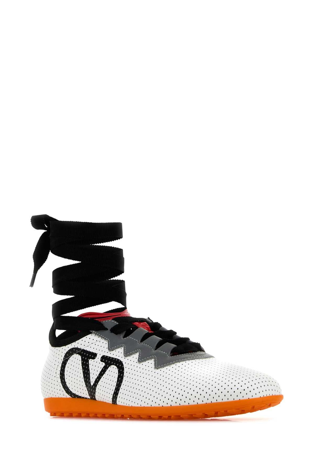Valentino Garavani Women White Nappa Leather Chromathon Sneakers