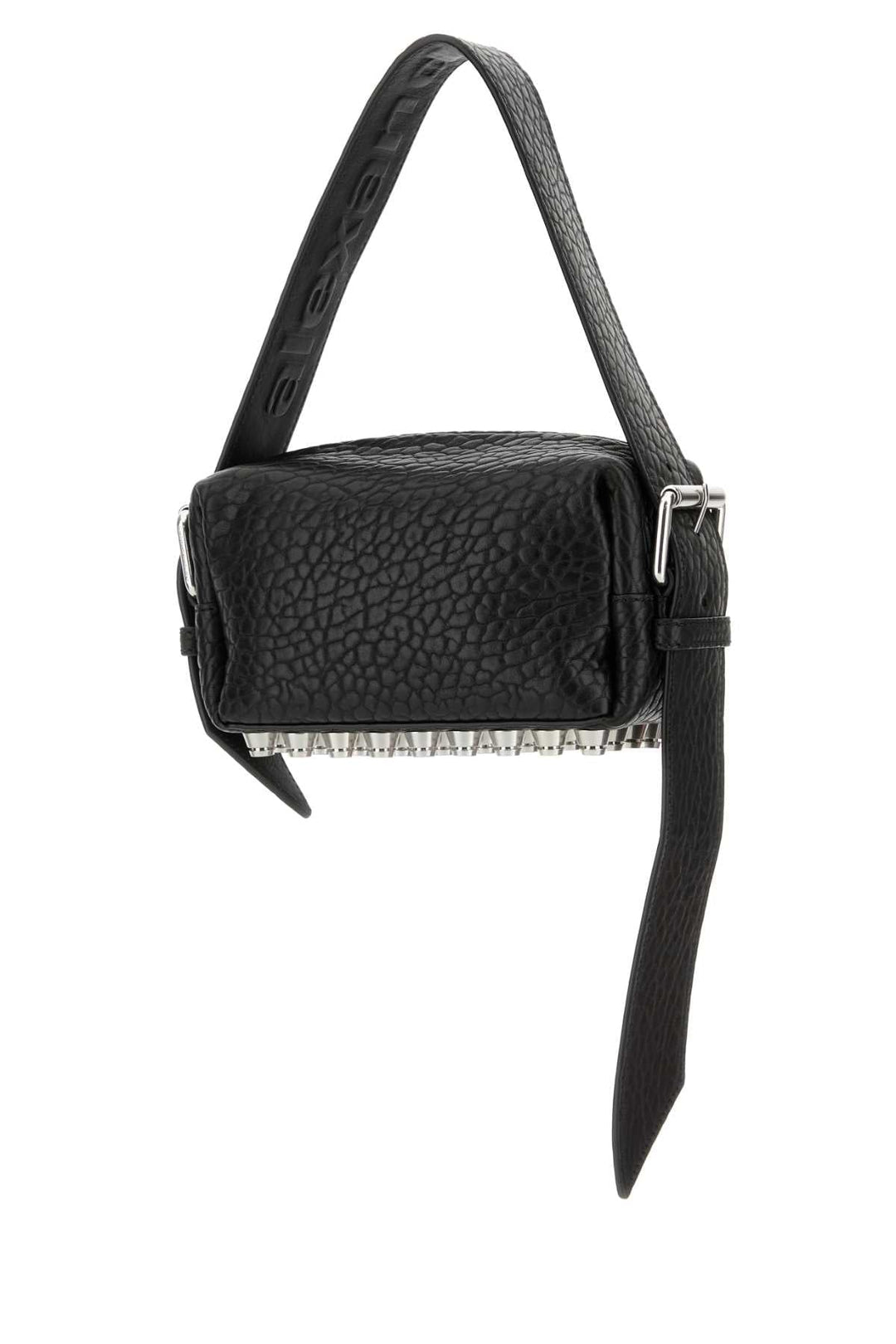 Alexander Wang Women Black Leather Small Ricco Shoulder Bag