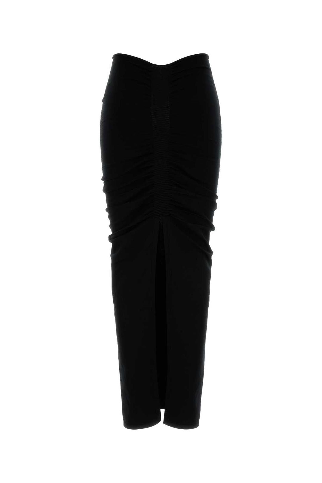 Alexander Wang Women Black Stretch Cupro Blend Skirt