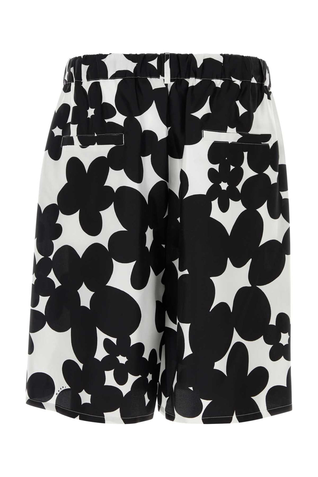Marni Men Printed Silk Bermuda Shorts