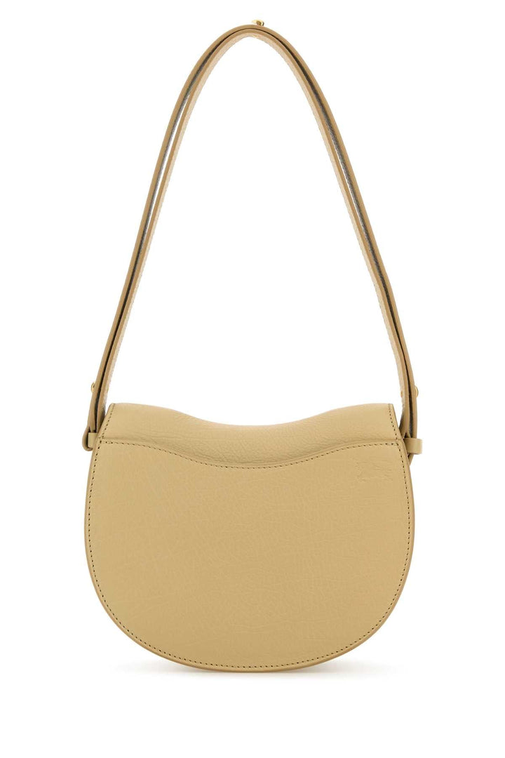 Burberry Women Beige Leather Small Rocking Horse Shoulder Bag