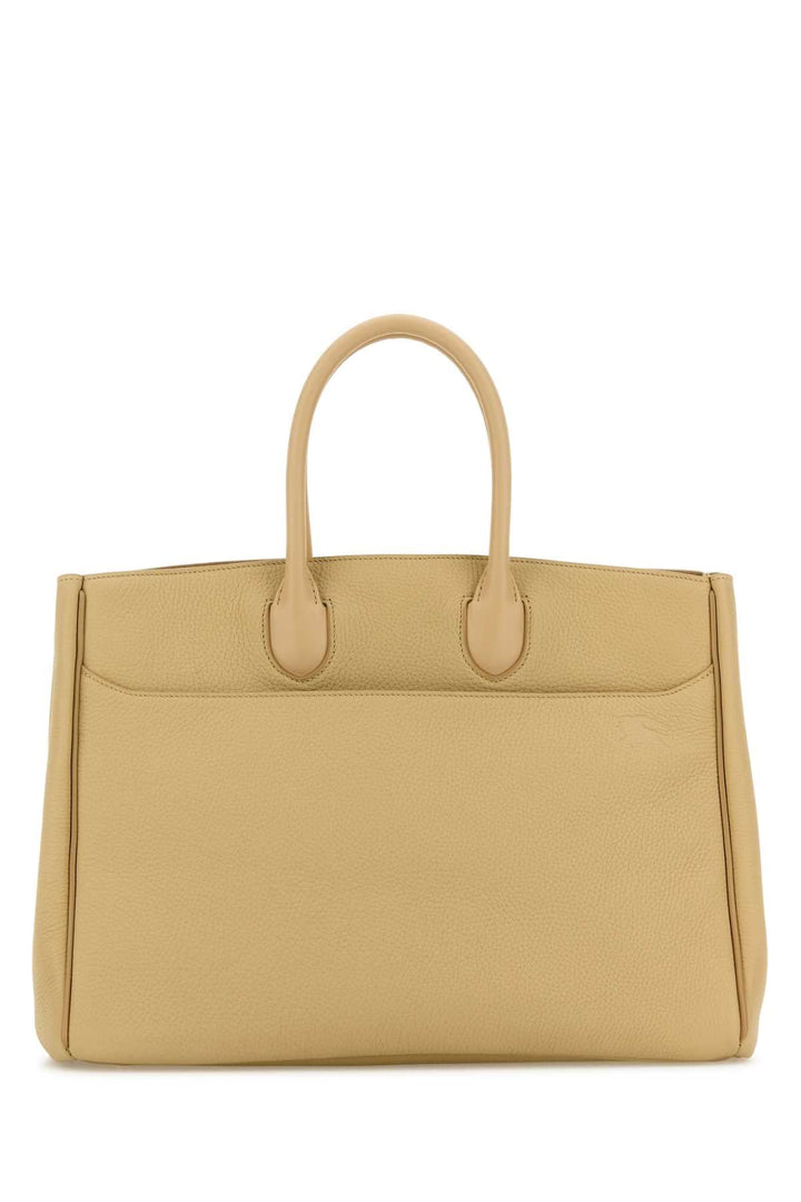 Burberry Women Beige Leather Medium Rocking Horse Handbag