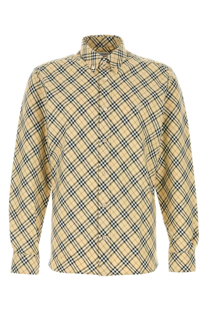 Burberry Men Embroidered Cotton Shirt