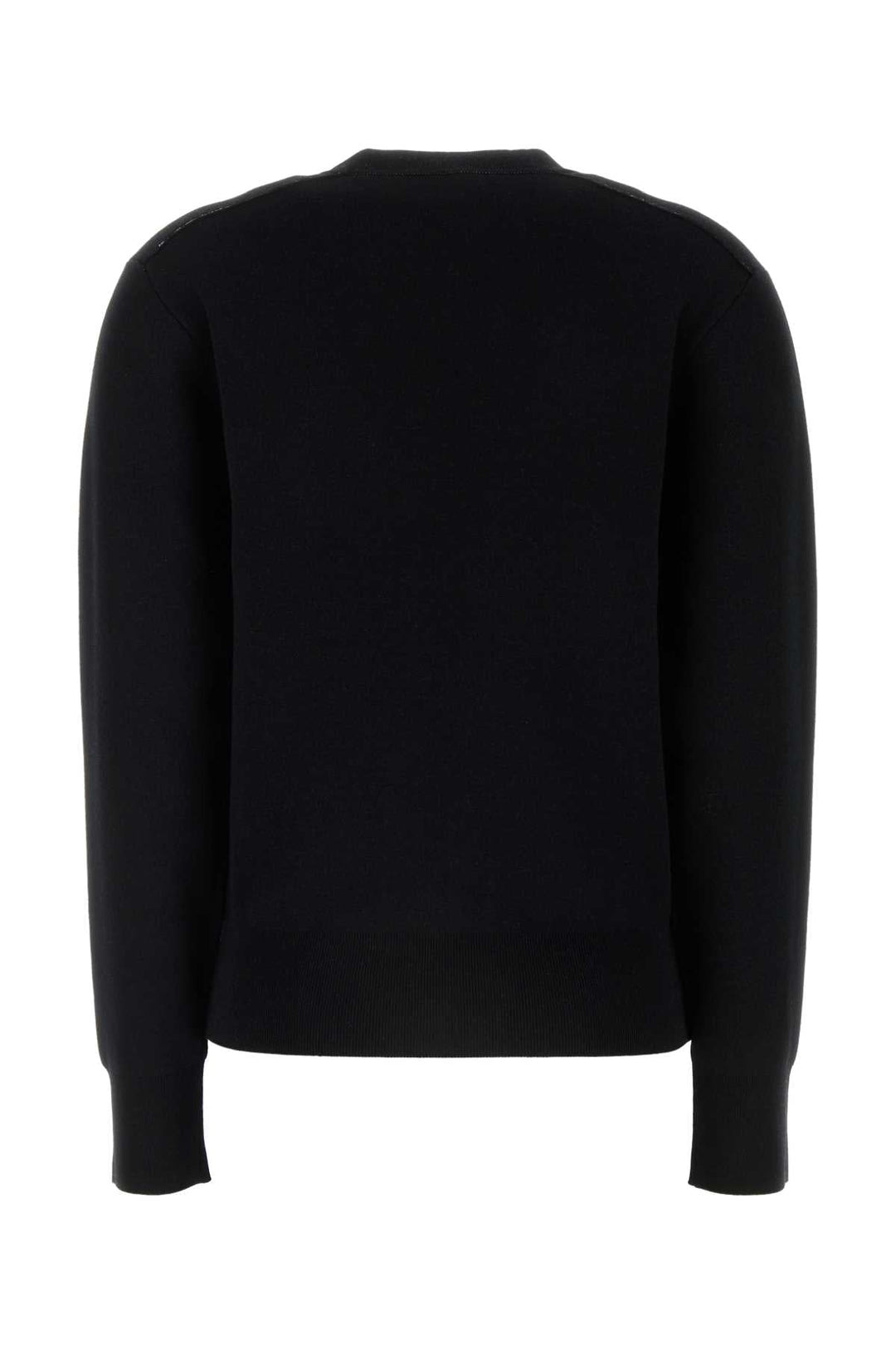 Burberry Women Black Stretch Wool Blend Sweater
