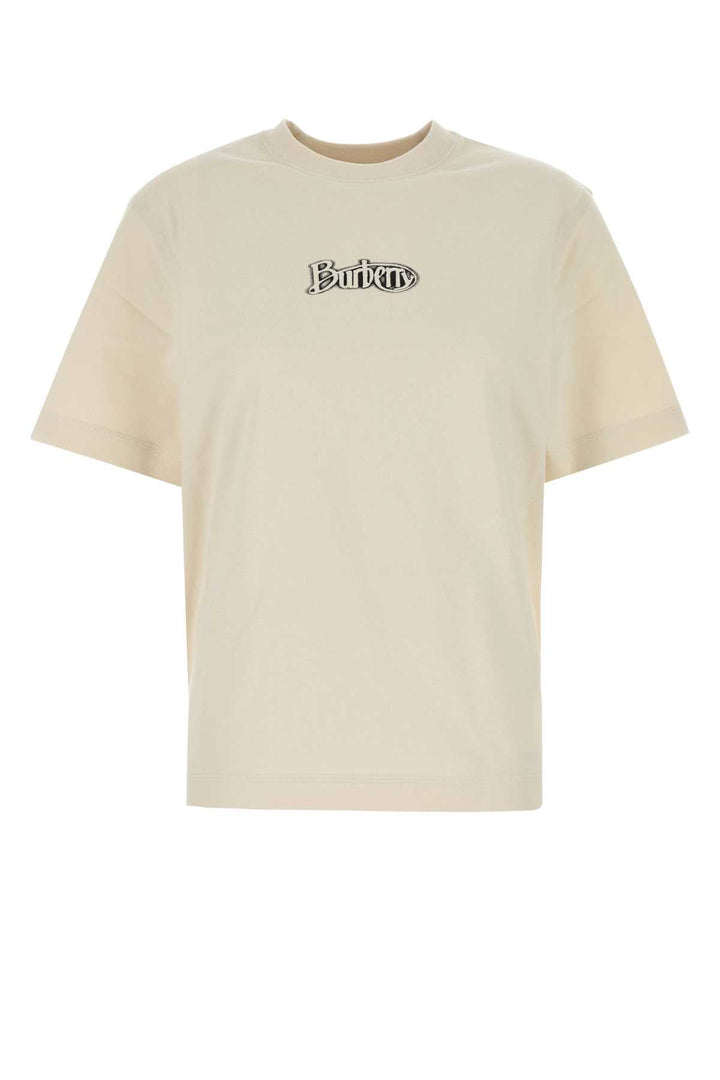 Burberry Women Sand Cotton T-Shirt